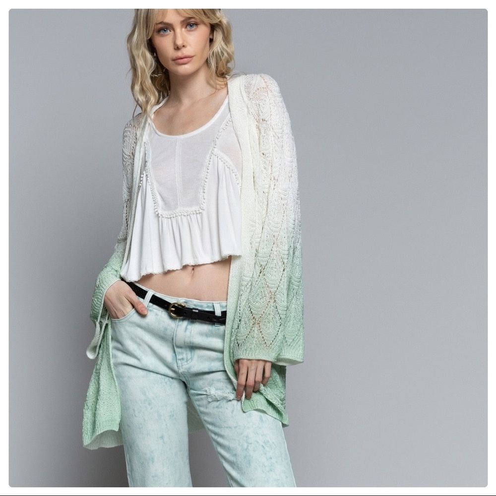 Feeling the Breeze in Pistachio-Ombre Cardigan - Picture 12 of 12